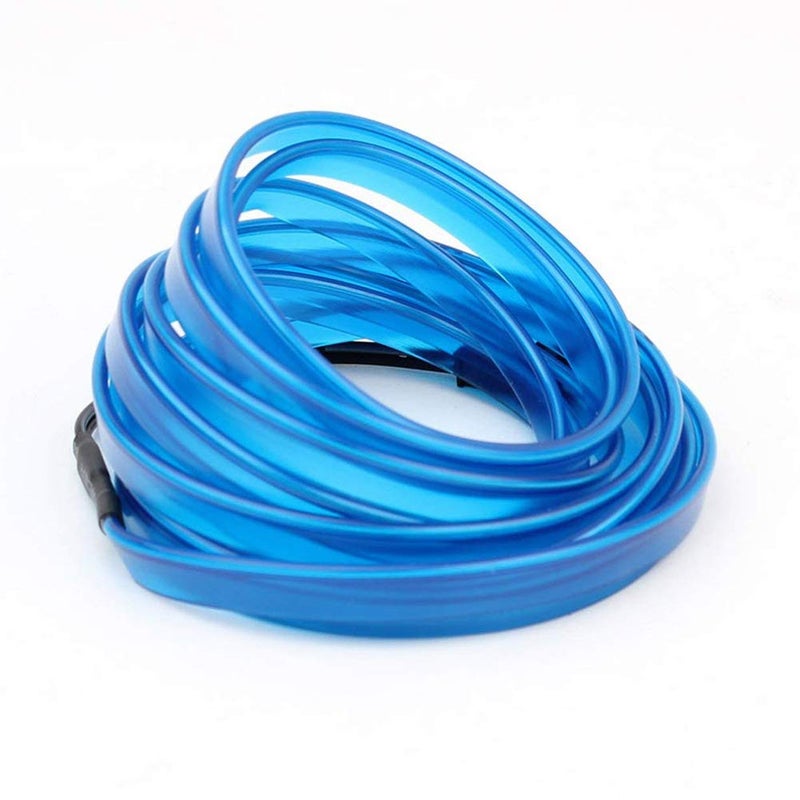 ABALDI 2M/6FT USB Neon EL Wire Cold Lights High Brightness Electroluminescence Wire with Drive Light Lamp Glow String Strip for Xmas Party Festival Decoration(Blue) - Image 3